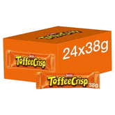 Toffee Crisp Milk Chocolate Bar 38g (Case of 24)  Adomoo